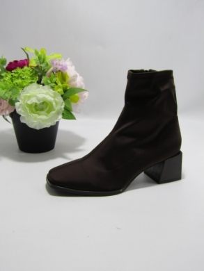 Botki damskie na obcasie (36-41) 9662A BROWN