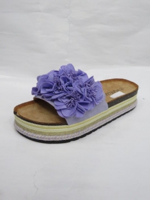 Klapki damskie na koturnie (36-41) LS065 PURPLE