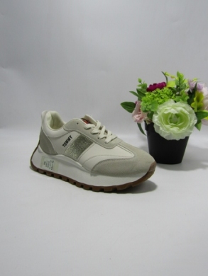Buty sportowe damskie na płaskim (36-41) 8365-3 BEIGE