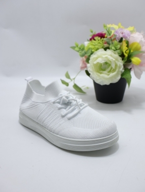 Buty sportowe damskie na płaskim (37-41) 2847 WHITE