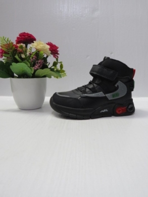 Buty sportowe chłopięce ocieplane (27-32) P642A BLACK/RED