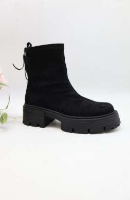 Botki damskie na płaskim (36-41) AM7565 BLACK