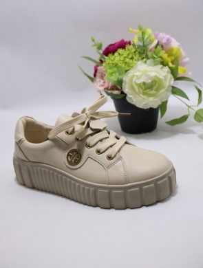Buty sportowe damskie na płaskim (36-41) 6640 BEIGE