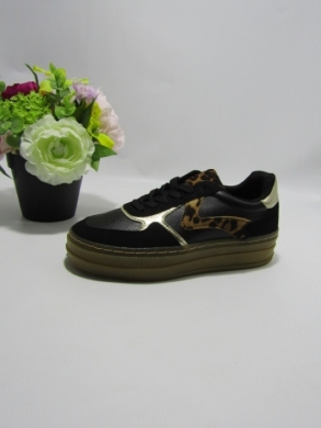 Buty sportowe damskie na płaskim (36-41) 6486 BLACK