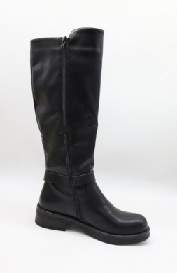 Kozaki damskie na płaskim (36-41) 8078 BL/PU