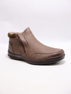 Botki męskie ocieplane (40-46) 1360-2 BROWN