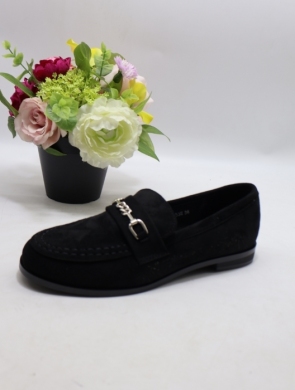 Mokasyny damskie na płaskim (36-41) H8-1053 BLACK