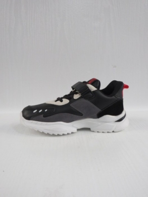 Sneakersy chłopięce (32-37) E72 BLACK/RED