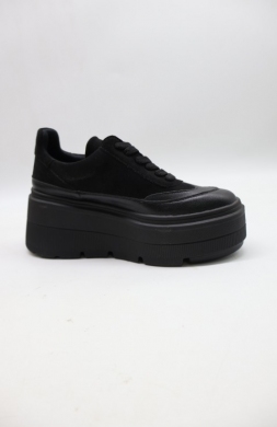 Buty sportowe damskie na koturnie (36-41) 6628 BLACK