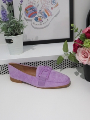 Mokasyny damskie na płaskim (36-41) 7923 PURPLE