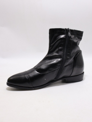Botki damskie na płaskim (36-41) N663 BLACK