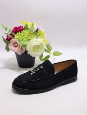 Mokasyny damskie na płaskim (36-41) 1837 BLACK