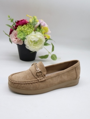 Mokasyny damskie na płaskim (36-41) 5325 KHAKI