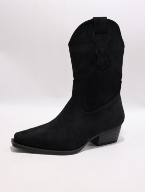 Botki damskie na obcasie (36-41) SU732 BLACK