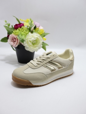 Buty sportowe damskie na płaskim (36-41) R81 BEIGE
