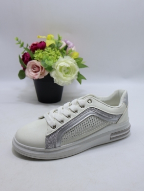 Buty sportowe damskie na płaskim (36-41) XLL-23167 SILVER