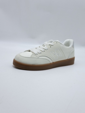 Buty sportowe damskie na płaskim (36-41) YH39 WHITE