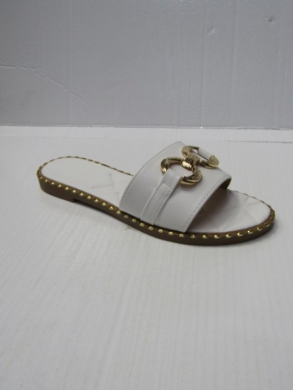 Klapki damskie na płaskim (36-41) DM93 WHITE