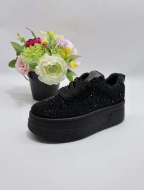 Buty sportowe damskie na płaskim (36-41) A-119 BLACK