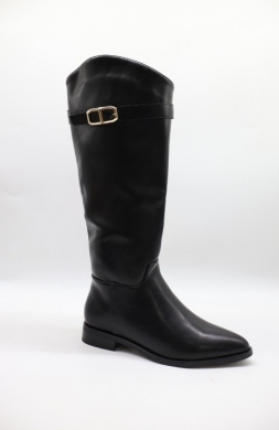 Kozaki damskie na płaskim (36-41) 69018 BLACK