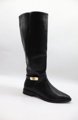Kozaki damskie na płaskim (36-41) 69019 BLACK