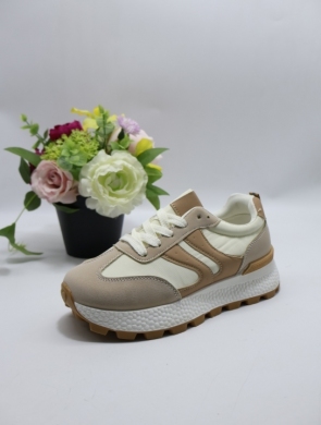 Buty sportowe damskie na płaskim (36-41) L-85 KHAKI
