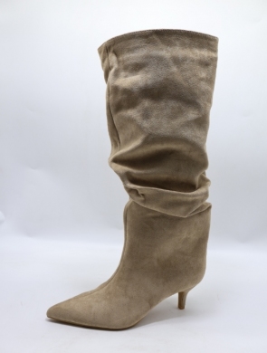Kozaki damskie na szpilce (36-41) 1307 KHAKI