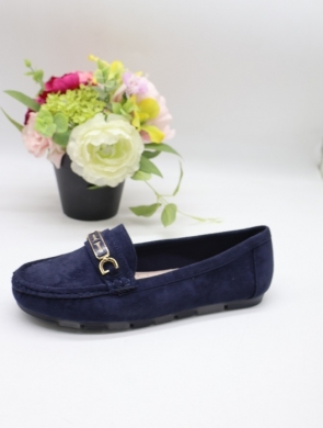 Mokasyny damskie na płaskim (36-41) 2298 NAVY