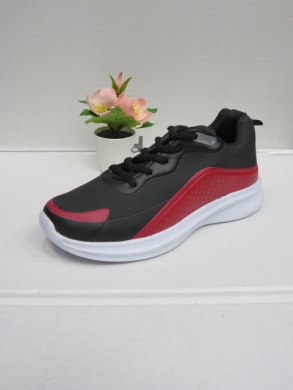 Buty sportowe damskie na płaskim (36-41) XSH-163 BLACK/RED