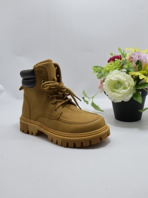 Botki damskie ocieplane na płaskim (36-41) LG677 CAMEL