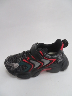Buty sportowe chłopięce (32-37) L315 BLACK/RED
