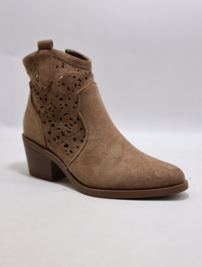 Botki damskie na obcasie (36-41) H2522-3 COFFE