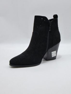 Botki damskie na obcasie (36-41) H2471-1 BLACK