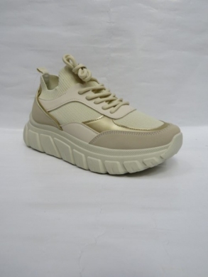 Buty sportowe damskie na płaskim (36-41) XJ-7 BEIGE