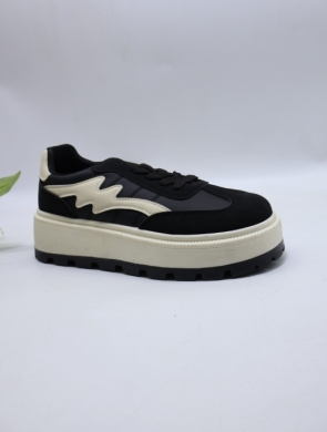 Buty sportowe damskie na płaskim (36-41) 25802 BLACK