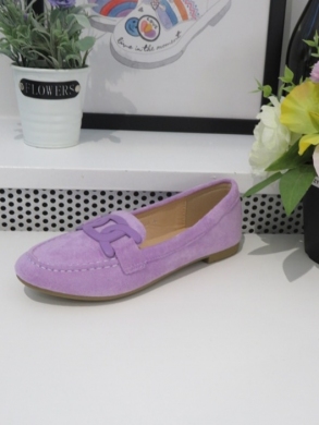 Mokasyny damskie na płaskim (36-41) B2211 PURPLE