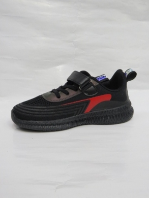 Buty sportowe chłopięce (32-37) L36 BLACK/RED