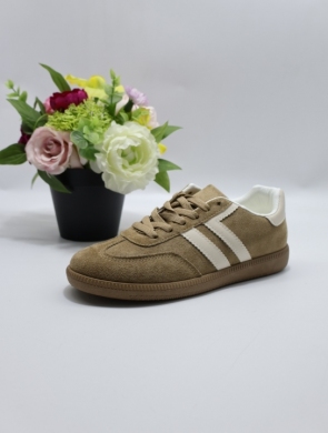 Buty sportowe damskie na płaskim (36-41) 6610 KHAKI
