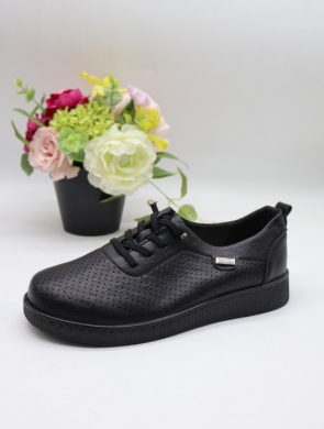 Półbuty damskie na płaskim (36-41) TC06-5 BLACK