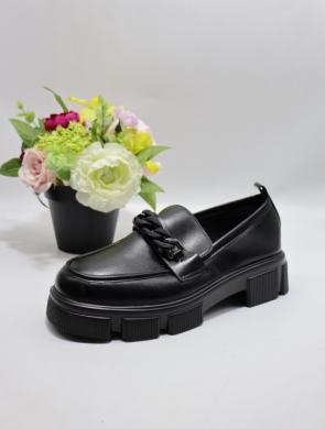 Mokasyny damskie na płaskim (36-41) 3312 BLACK