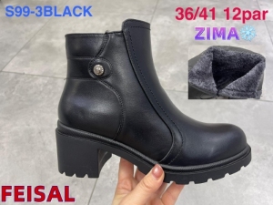 Botki damskie na obcasie (36-41) S99-3
