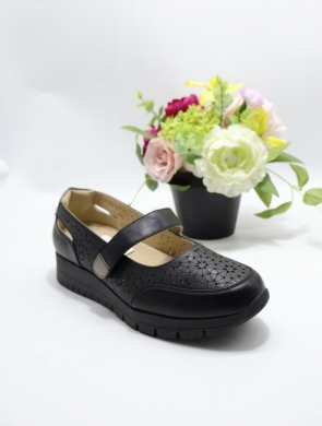 Półbuty damskie na płaskim (36-41) HJ-307 BLACK