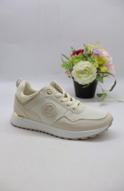 Buty sportowe damskie na płaskim (36-41) 6781 BEIGE