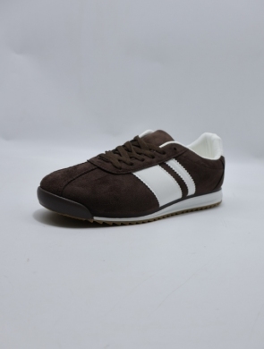 Buty sportowe damskie na płaskim (36-41) 2502 BROWN