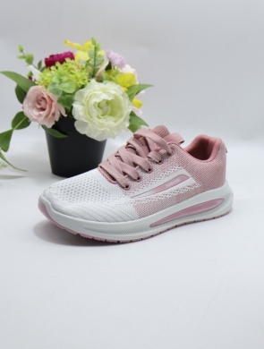 Buty sportowe damskie na płaskim (37-41) 2865 PINK/WHITE