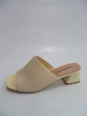 Klapki damskie na obcasie (36-41) UC84 YELLOW