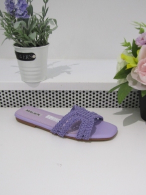 Klapki damskie na płaskim (36-41) C279 PURPLE