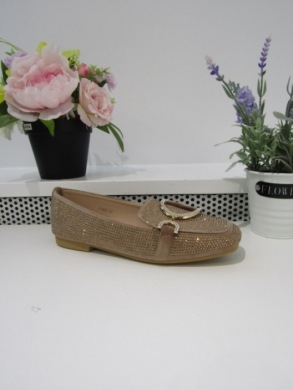 Mokasyny damskie na płaskim (36-41) J1905 KHAKI