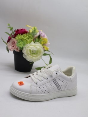 Buty sportowe damskie na płaskim (36-41) TQ2409A WHITE