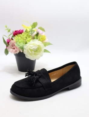Mokasyny damskie na płaskim (36-41) H8-966 BLACK